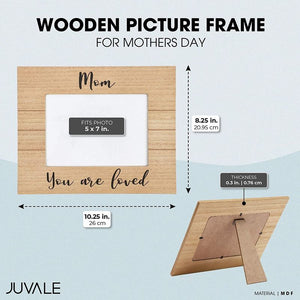 Wooden Picture Frame for 5x7 Inch Photos, Mother's Day Gifts