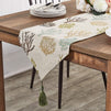 Juvale Dining Table Runner with Tassels, Beach Home Decor (Beige, 12 x 78 Inches)
