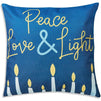 Juvale Hanukkah Throw Pillow Covers, Blue Cushion Cover Set (18 x 18 Inches, 6 Pack)