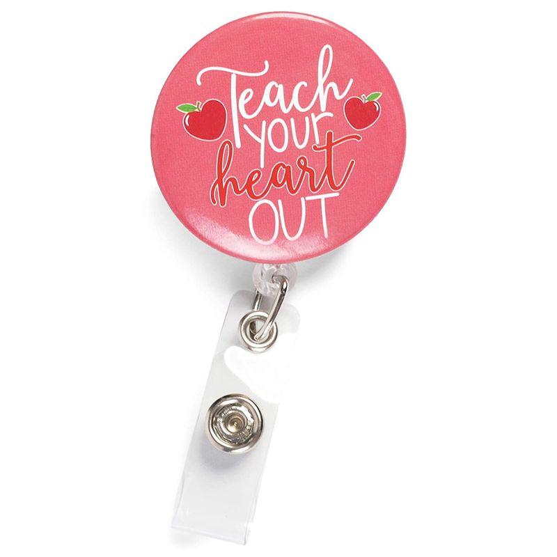 1pc Cute Shiny Letter Box Name Badge Reel Retractable Id Card Holder For  Teachers, Students, Doctors And Nurses Office Gift