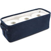 Juvale Dark Blue Fabric Storage Bin for Home and Bathroom (16 x 6 x 5.5 Inches)