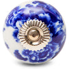 Knobs for Dresser Drawers, Round Cabinet Pulls (Blue, White, 1.6 in, 10 Pack)