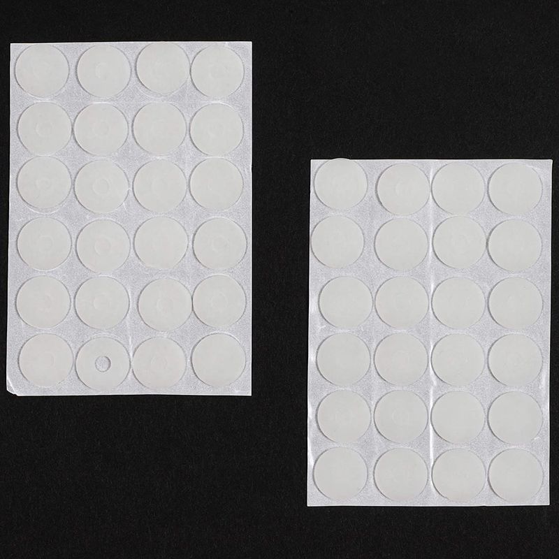 Silicone Anti-Slip Grips for Quilt Templates, Semi-Transparent (2 Sizes, 96 Pieces)