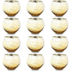 Juvale Round Mercury Glass Votive Candle Holders (2.7 in, Gold, 12 Pack)