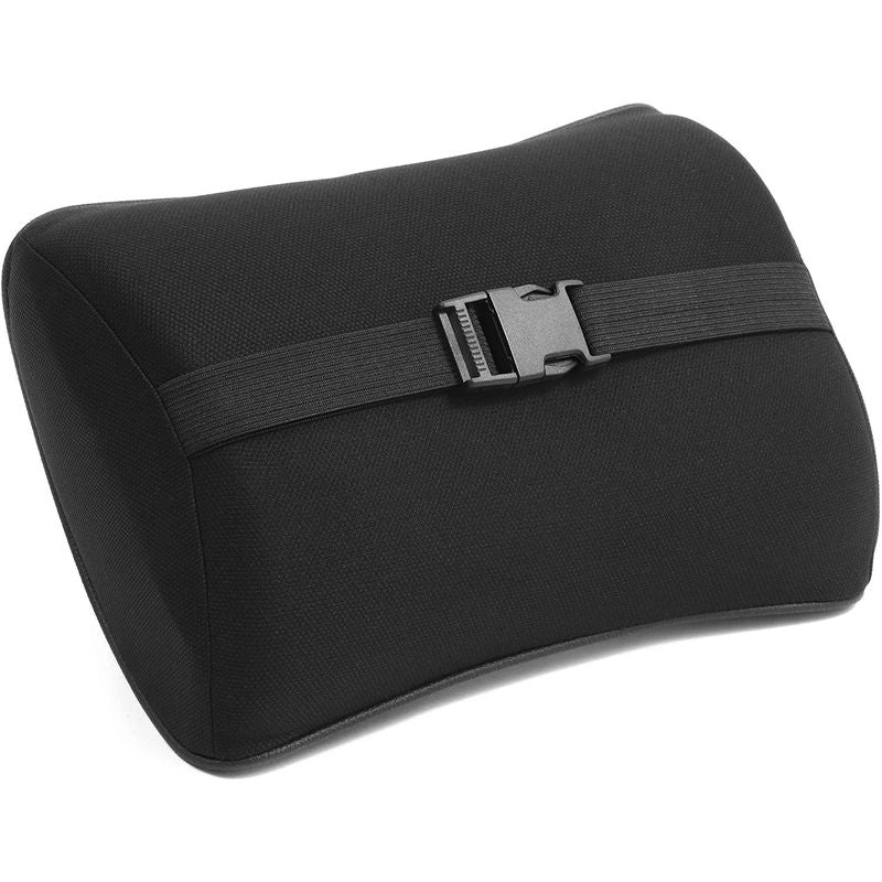 Twowood Car Memory Foam Travel Comfortable Neck Headrest Pillow Lumbar Support Cushion, Black