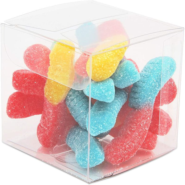 2 Inch Clear Candy Gift Box, Small Transparent Boxes for Party Favors (100 Pack)