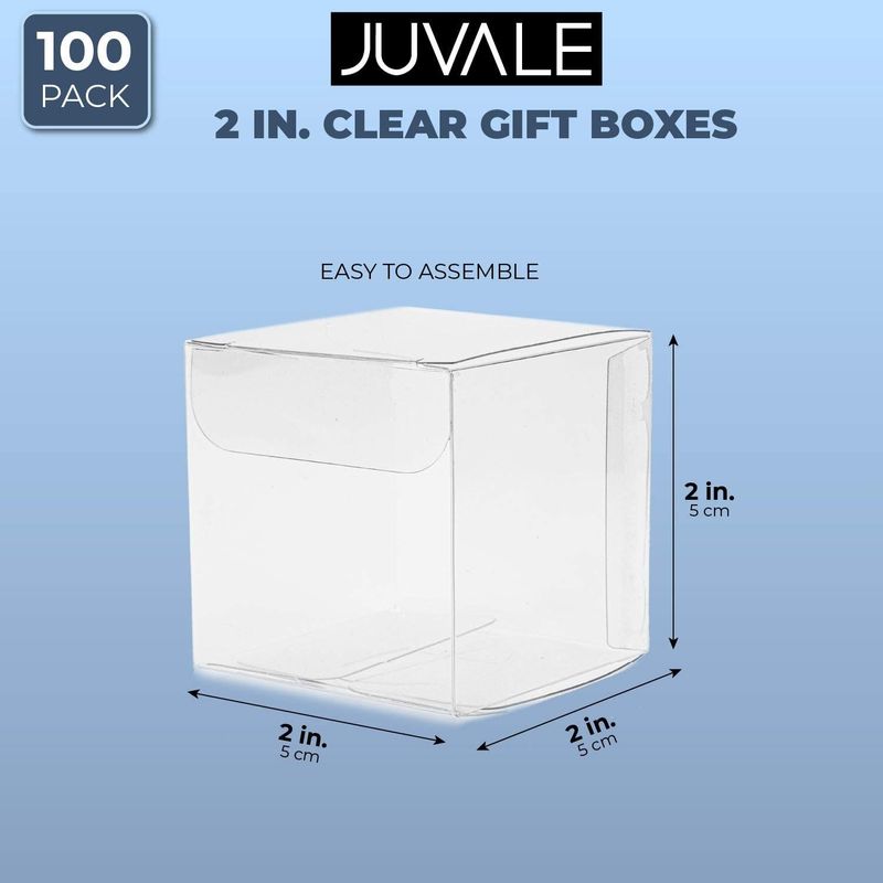 Buy Gift Boxes, Clear Plastic Favor Box, 3x3x3 Inch, 50 Pack, Transparent,  Small, Square, Storage Bins, Empty Boxed Containers, Wedding, Party,  Birthday Present, Candy, Cookie, Cupcake, Jewelry Online at desertcartINDIA