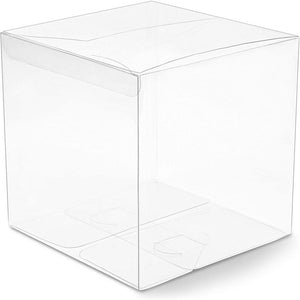 Clear Candy Gift Box, Transparent Boxes for Candy Party Favors (6 In, 30 Pack)