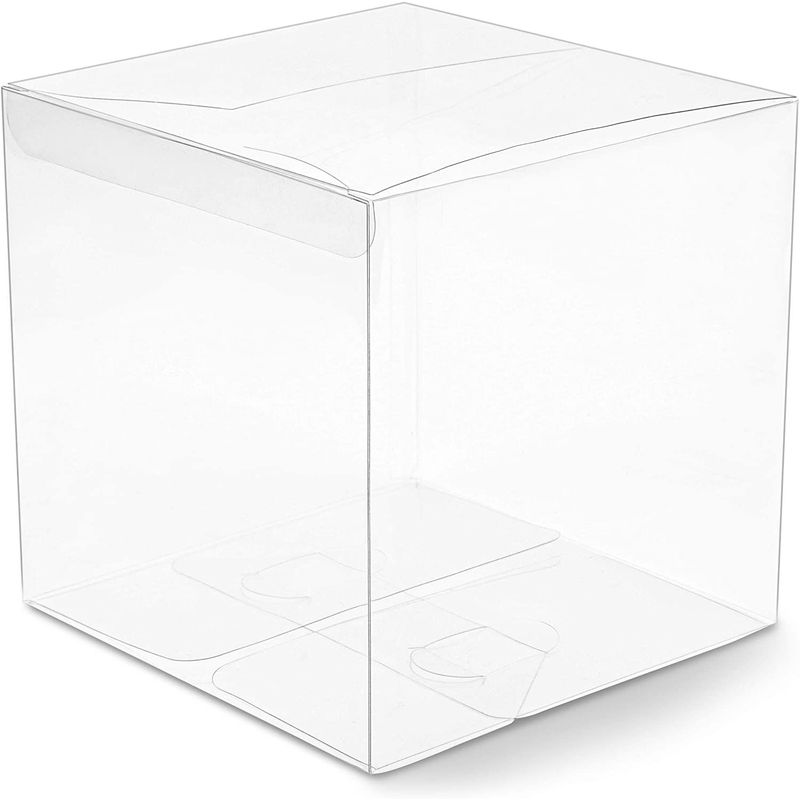 Clear Candy Gift Box, Transparent Boxes for Candy Party Favors (6 In, 30 Pack)