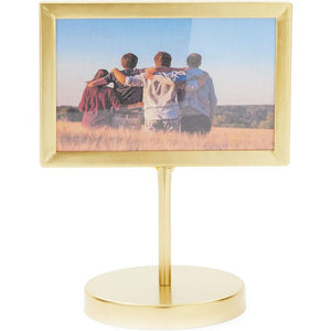 Juvale Gold Metal Picture Frame for 4 x 6 Inch Photos (6 x 7.75 Inches)
