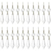 Replacement Clear Chandelier Icicle Crystal Prisms (63mm, 20 Pack)