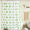 Christmas Tree Shower Curtain Set with 12 Hooks (70 x 71 Inches)