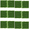 Juvale Small Synthetic Grass Squares for Garden and Decorations (6 x 6 in, 12-Pack)