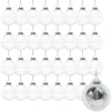 Clear Fillable Christmas Ornaments, Arts and Crafts Supplies (3.1 in, 32 Pack)