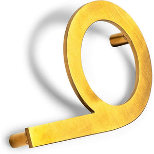Juvale Metal House Number 9 for Home Address (Gold, 5 Inches)