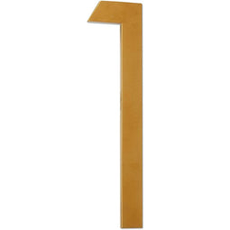 Juvale Metal House Number 1 for Home Address (Gold, 5 Inches)