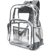 Clear School Backpack, Heavy Duty PVC (17.5 x 12.5 x 6 In)