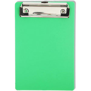 Mini Clipboards, Plastic, 4 Colors (4.7 x 7.1 Inches, 12 Pack)