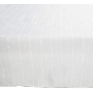 Grey Striped Tablecloth, Polyester Table Cover (54 x 108 in)