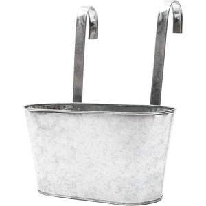 Metal Bucket Planter, Galvanized Planters for Outdoors (2 Pack)