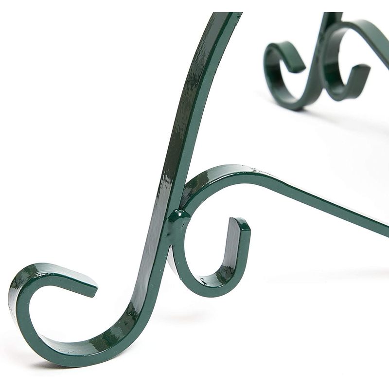 Christmas Tree Stand, Green Metal Stand for Medium to Large Xmas Trees (22 x 22 x 7 in)