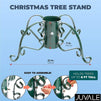 Green Metal Christmas Tree Stand (22 x 22 x 7 Inches)