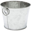 Mini Galvanized Buckets with Handles (4.5 x 3.5 in, 12 Pack)