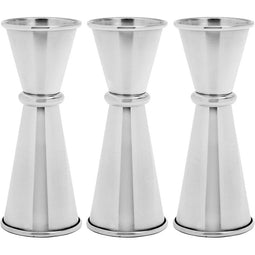 Double Ended Jiggers, Stainless Steel Cocktail Bar Tools (3 Pack)