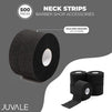 Disposable Barber Neckband Strips for Haircutting (2.5 x 11 In, Black, 500 Count)
