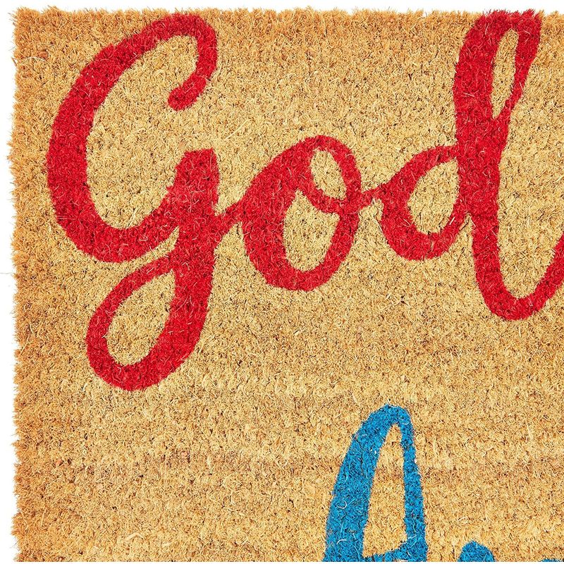 Coco Coir Door Mat, Flag Patriotic Outdoor Decor (17 x 30 In