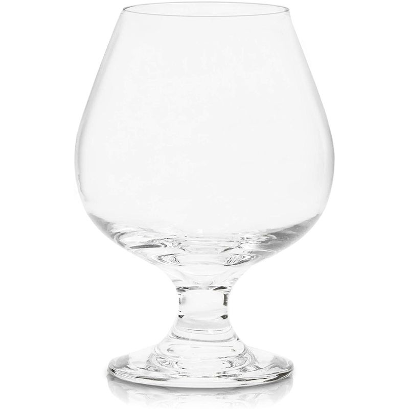 Set of 4 Glass Brandy Cognac Glasses Snifters Cognac Glasses