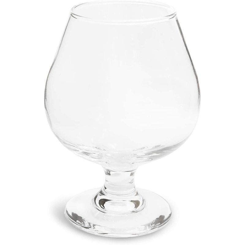 Juvale Set of 4 Brandy Snifter Glasses for Whiskey, Short Stem Wine Glass  Set for Bourbon, Cognac, Brandy (13oz)