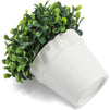 Mini Artificial Plants in White Pots, Home Decor (5 x 5.2 in, 3 Pack)