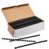 Black Spiral Binding Coils, Plastic Coil Spines for 40 Sheets (8mm, 11 in, 200 Pack)