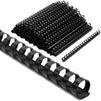 Black Spiral Binding Coils, Plastic Coil Spines for 130 Sheets (11 in, 16mm, 100 Pack)