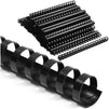 Black Spiral Binding Coils, Plastic Coil Spines for 150 Sheets (11 in, 8mm, 100 Pack)