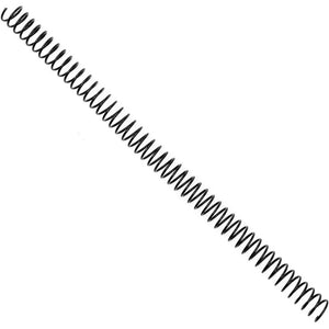 Black Spiral Binding Coils, Plastic Spines for 110 Sheets (12 in, 14mm, 4:1 Pitch, 100 Pack)