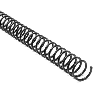 Black Spiral Binding Coils, Plastic Coil Spines for 90 Sheets (12 in, 12mm, 4:1 Pitch, 100 Pack)