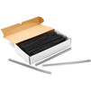 Black Spiral Binding Coils, Plastic Coil Spines for 90 Sheets (12 in, 12mm, 4:1 Pitch, 100 Pack)