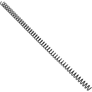 Black Spiral Binding Coils, Plastic Spines for 70 Sheets (12 in, 10mm, 4:1 Pitch, 100 Pack)
