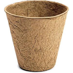 Round Peat Starter Pots with Plastic Plant Labels (3.15 x 3 In, 120 Pack)