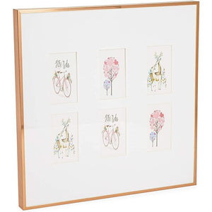 Juvale Frame for Instant Photos, Rose Gold Picture Display (12 x 12 Inches)