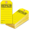 Maintenance Repair Tags (Yellow, 2.6 x 5.25 in, 100 Pack)