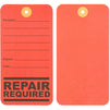 Repair Required Tags with Perforation (Red, 3 x 5.75 In, 100 Pack)