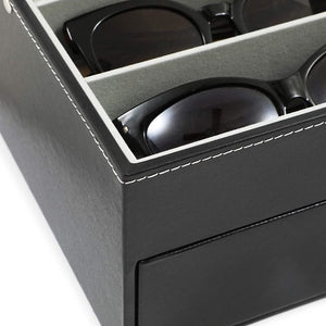 Juvale Sunglasse Storage Case for Eye-Ware (13.25 x 7.5 x 6 in, Black)