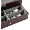 Juvale Sunglasses Storage Box for Eye-Ware (13.25 x 7.5 x 6 in, Brown)