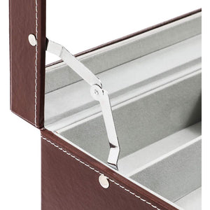 Juvale Sunglasses Storage Box for Eye-Ware (13.25 x 7.5 x 6 in, Brown)