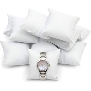 Pillows for Jewelry, Watch Pillow (White, 3 in, 12 Pack)
