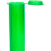 Plastic Airtight Tubes with Caps, Green Pop Top Containers (4.6 In, 200 Pack)