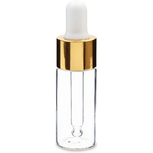 Clear Glass Dropper Bottles for Beauty (0.33 Ounces, 24 Pack)